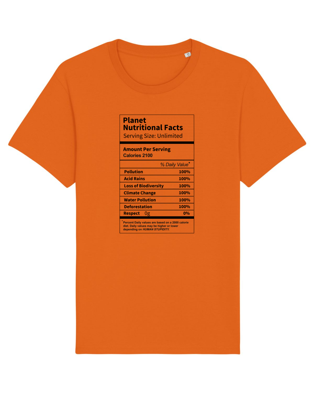 Tricou mânecă scurtă Unisex Rocker Bright Orange