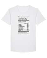 Planet Earth Nutritional Facts Tricou mânecă scurtă guler larg Bărbat Skater