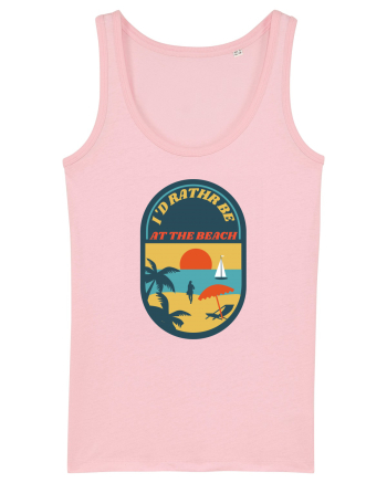I'd Rather Be At The Beach  Cotton Pink