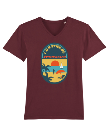 I'd Rather Be At The Beach  Burgundy