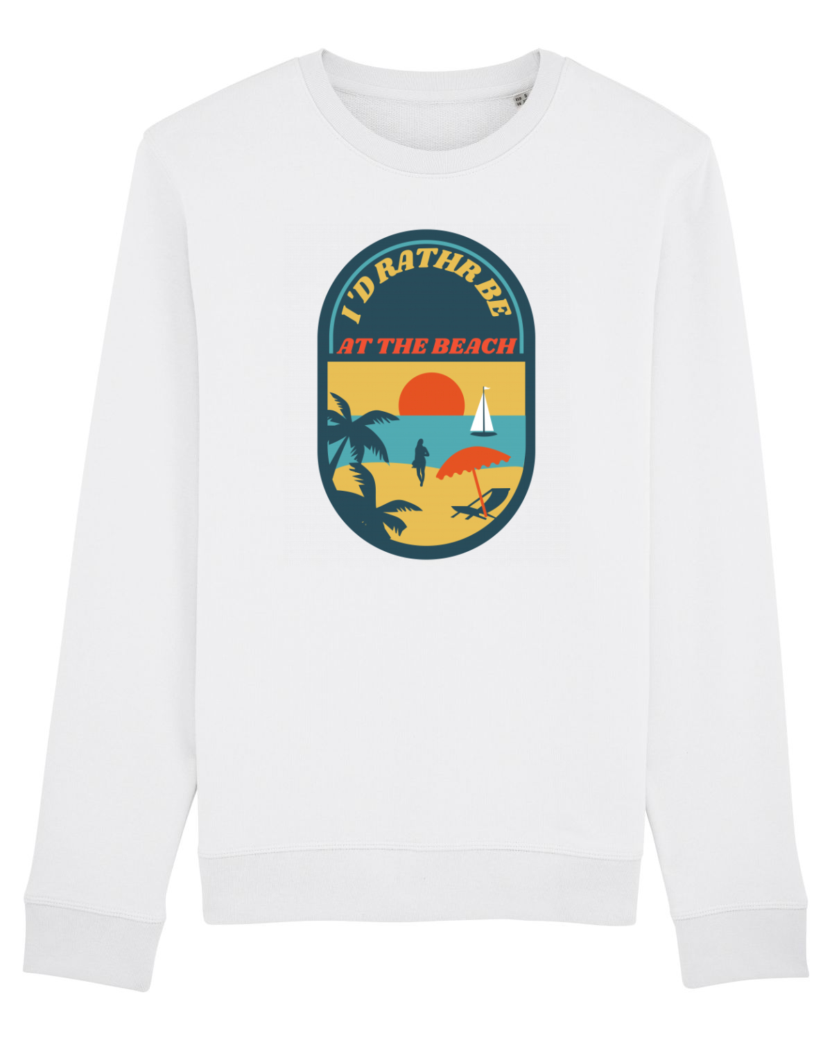 Bluză mânecă lungă Unisex Rise White