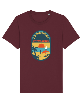 I'd Rather Be At The Beach  Burgundy