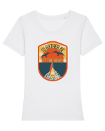 I'd Rather Be At The Beach  Tricou mânecă scurtă guler larg fitted Damă Expresser