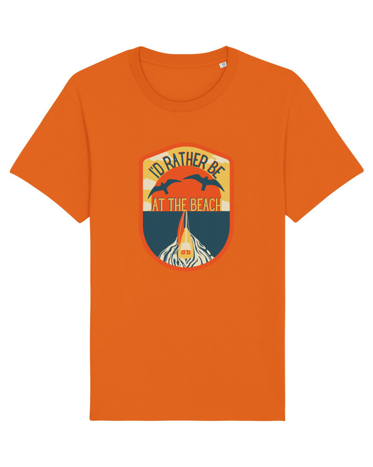 Tricou mânecă scurtă Unisex Rocker Bright Orange