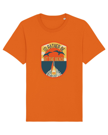 I'd Rather Be At The Beach  Bright Orange