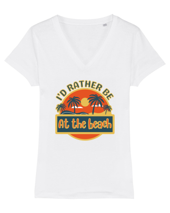 I'd Rather Be At The Beach  White