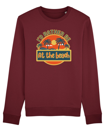 I'd Rather Be At The Beach  Burgundy