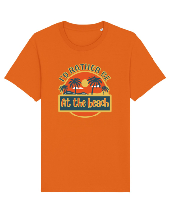 I'd Rather Be At The Beach  Bright Orange
