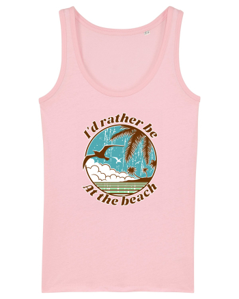 I'd Rather Be At The Beach  Cotton Pink