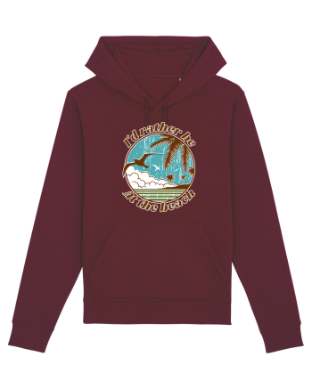 I'd Rather Be At The Beach  Burgundy