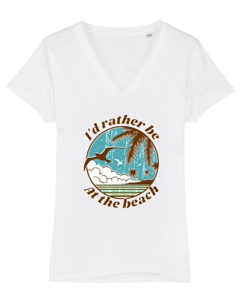 I'd Rather Be At The Beach  White