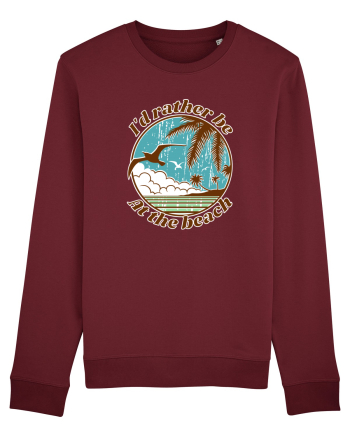 I'd Rather Be At The Beach  Burgundy