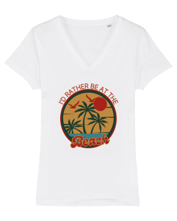 I'd Rather Be At The Beach  White