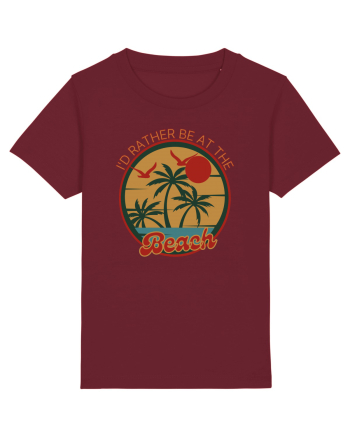 I'd Rather Be At The Beach  Burgundy