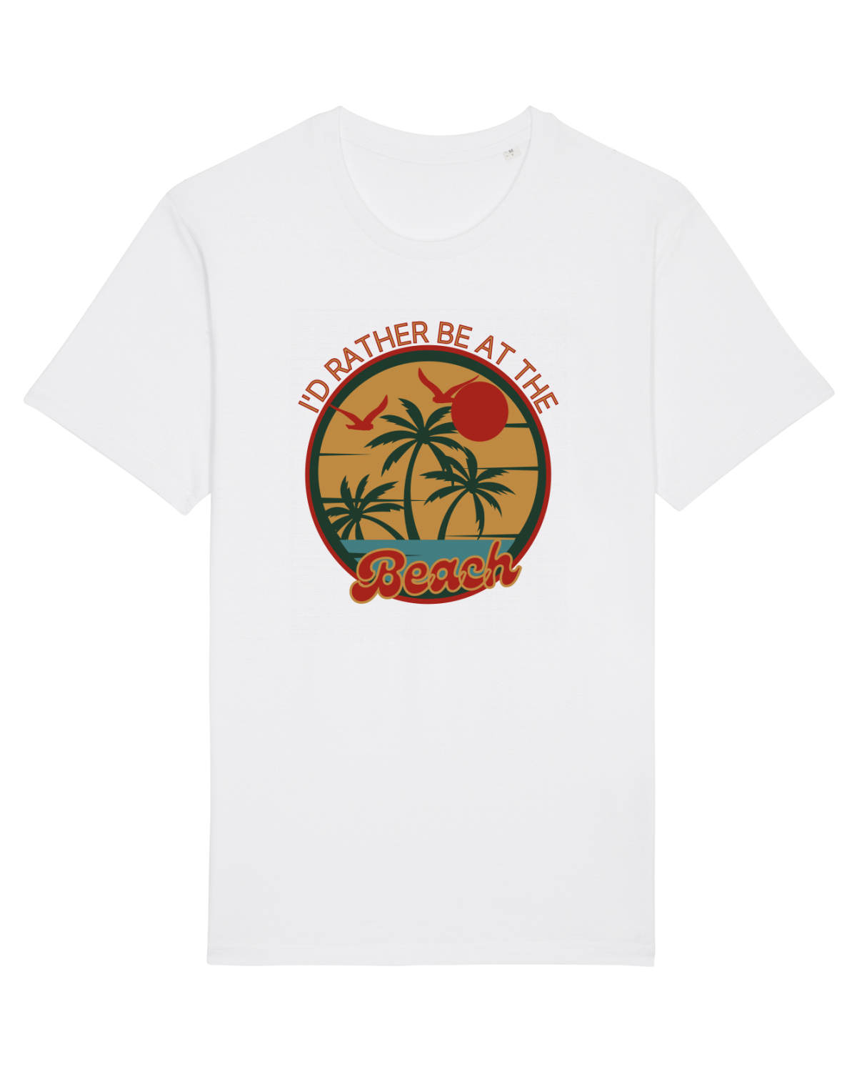 Tricou mânecă scurtă Unisex Rocker White