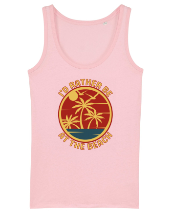 I'd Rather Be At The Beach  Cotton Pink