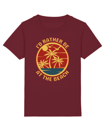 I'd Rather Be At The Beach  Burgundy