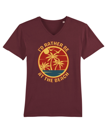 I'd Rather Be At The Beach  Burgundy