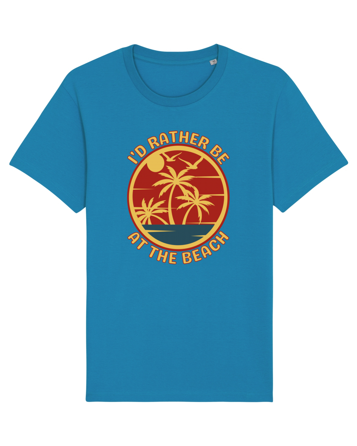 Tricou mânecă scurtă Unisex Rocker Azur