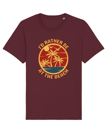 I'd Rather Be At The Beach  Burgundy