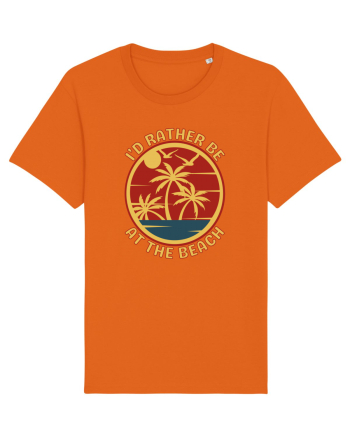 I'd Rather Be At The Beach  Bright Orange