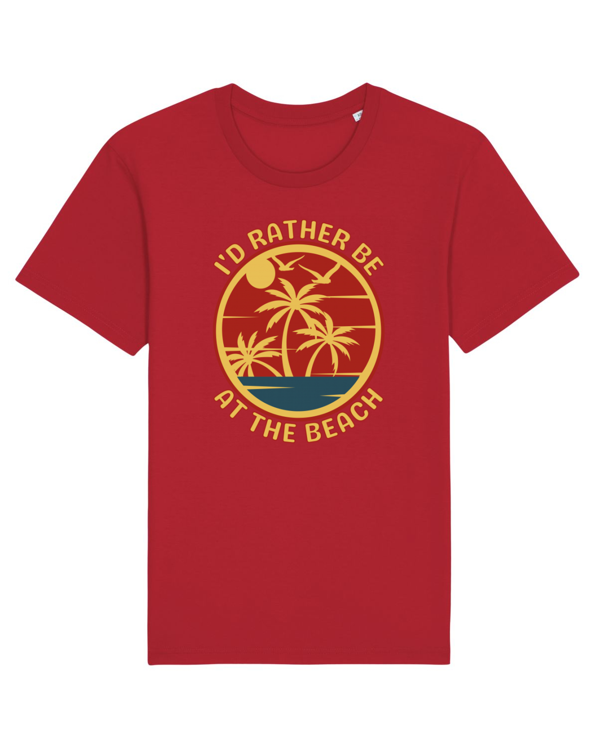Tricou mânecă scurtă Unisex Rocker Red