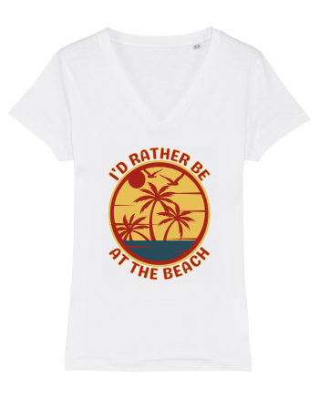 I'd Rather Be At The Beach  White