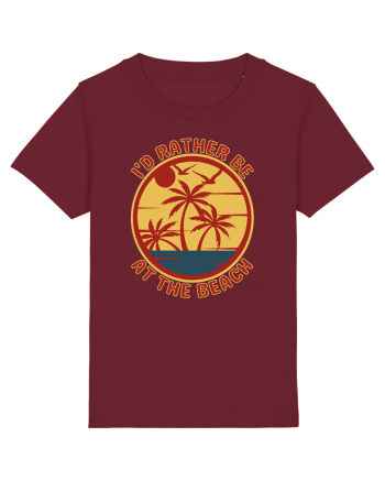 I'd Rather Be At The Beach  Burgundy