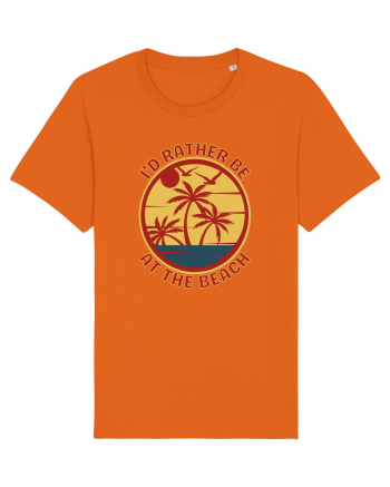 I'd Rather Be At The Beach  Bright Orange