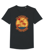 I'd Rather Be At The Beach  Tricou mânecă scurtă guler larg Bărbat Skater