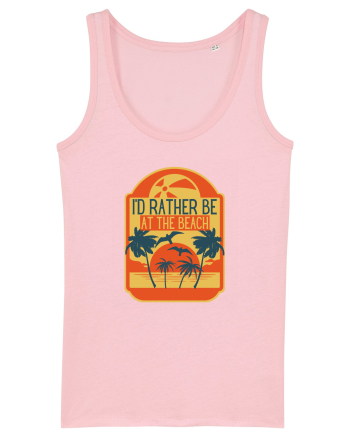 I'd Rather Be At The Beach  Cotton Pink