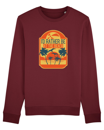 I'd Rather Be At The Beach  Burgundy