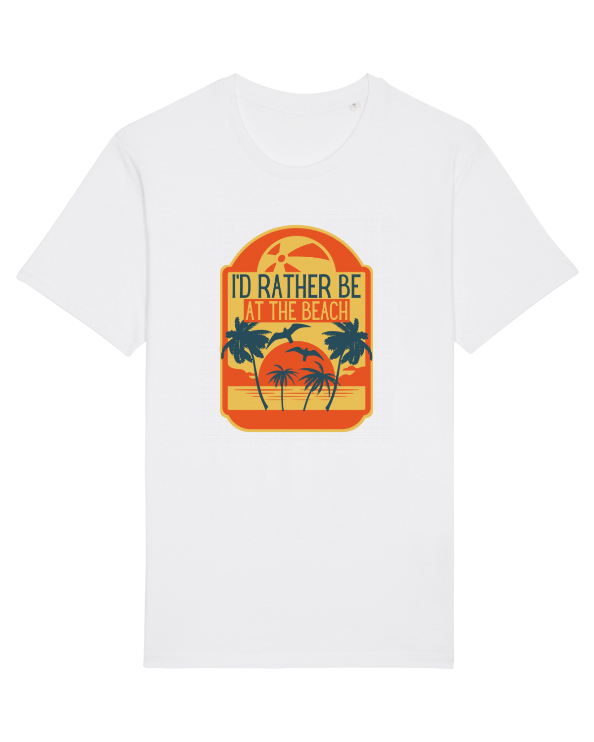 Tricou mânecă scurtă Unisex Rocker White