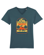 I'd Rather Be At The Beach  Tricou mânecă scurtă guler V Bărbat Presenter