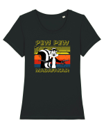 Pew Pew Pepe le Pew Madafakas Tricou mânecă scurtă guler larg fitted Damă Expresser
