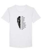 Beard Ruler Tricou mânecă scurtă guler larg Bărbat Skater