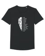 Bear Ruler White Tricou mânecă scurtă guler larg Bărbat Skater