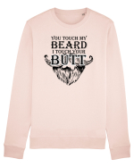 You touch my beard i touch your butt black Bluză mânecă lungă Unisex Rise
