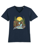 Luna in cascade Tricou mânecă scurtă guler V Bărbat Presenter