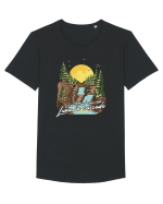Luna in cascade Tricou mânecă scurtă guler larg Bărbat Skater