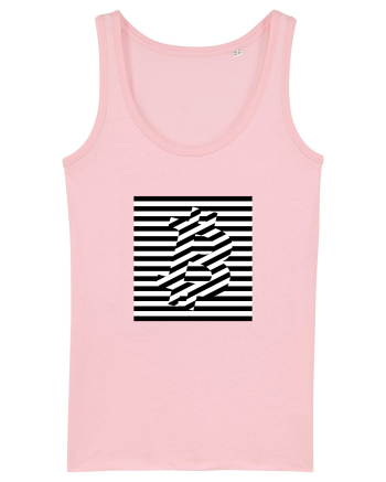 Bitcoin Stripes Cotton Pink