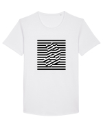 Bitcoin Stripes Tricou mânecă scurtă guler larg Bărbat Skater