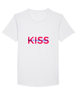 Kiss  Tricou mânecă scurtă guler larg Bărbat Skater