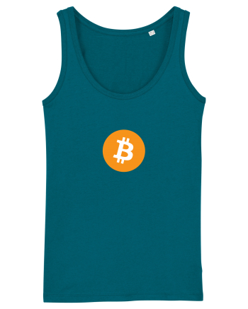 Bitcoin Logo Ocean Depth