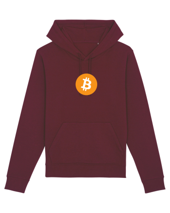 Bitcoin Logo Burgundy