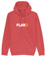 Plan B(itcoin) alb Hanorac cu fermoar Unisex Connector