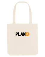 Plan B(itcoin) negru Sacoșă textilă