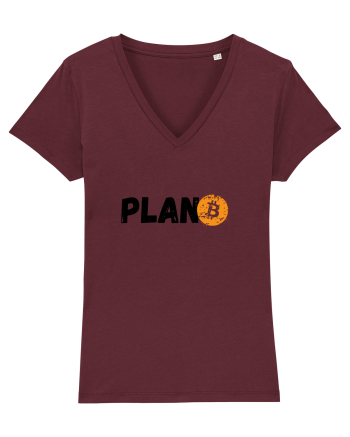Plan B(itcoin) negru Burgundy