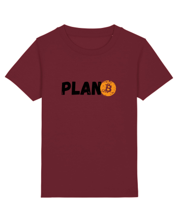 Plan B(itcoin) negru Burgundy