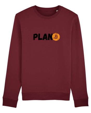Plan B(itcoin) negru Burgundy